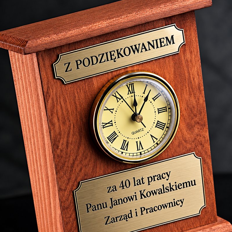 Komódka z zegarkiem — drugie ujęcie