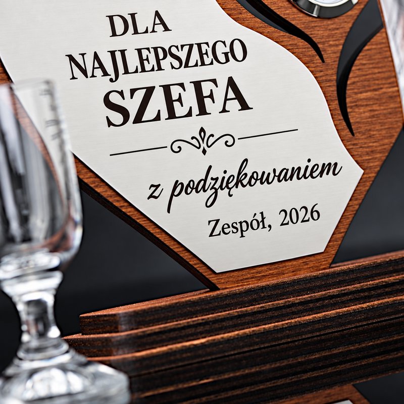 Drewniane serce z zegarkiem — drugie ujęcie