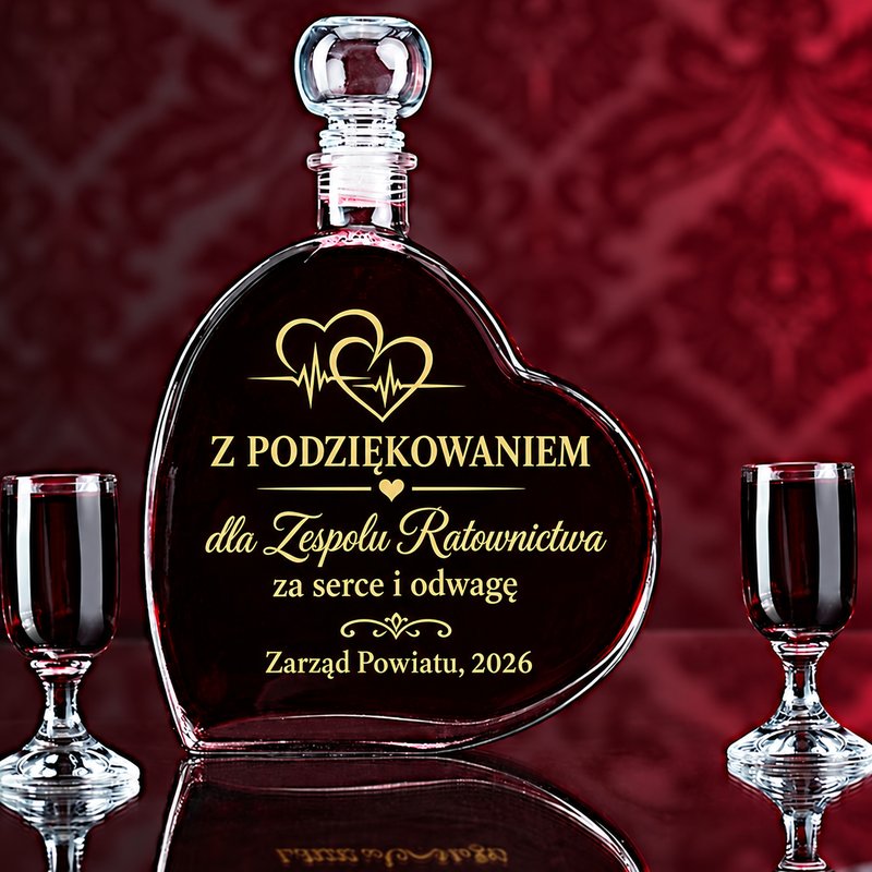 Włoska karafka Serce — drugie ujęcie