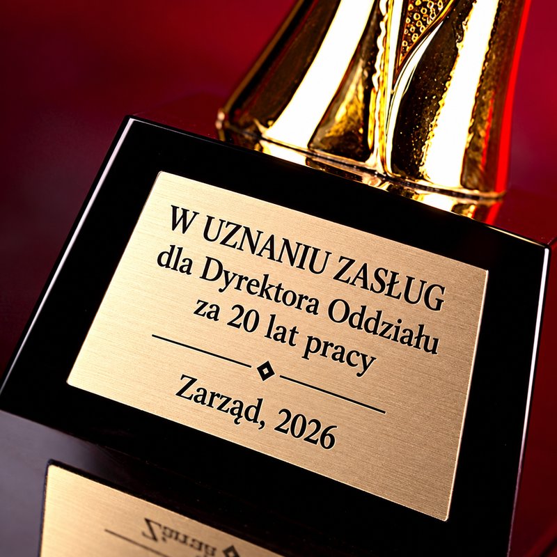 Złoty liść — statuetka — drugie ujęcie