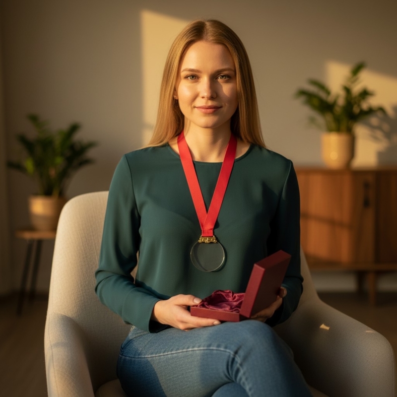 Medal pamiątkowy z etui — drugie ujęcie